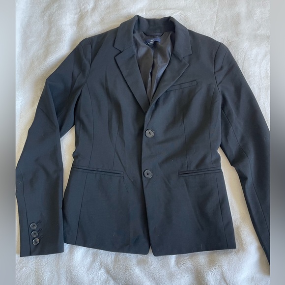 Gap classic fitted blazer NWOT size 0 black - Picture 2 of 10